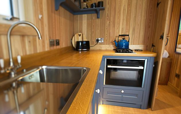 Kitchen with hob and stove